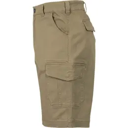 Mens Heritage Multi Pocket Shorts Khaki Side